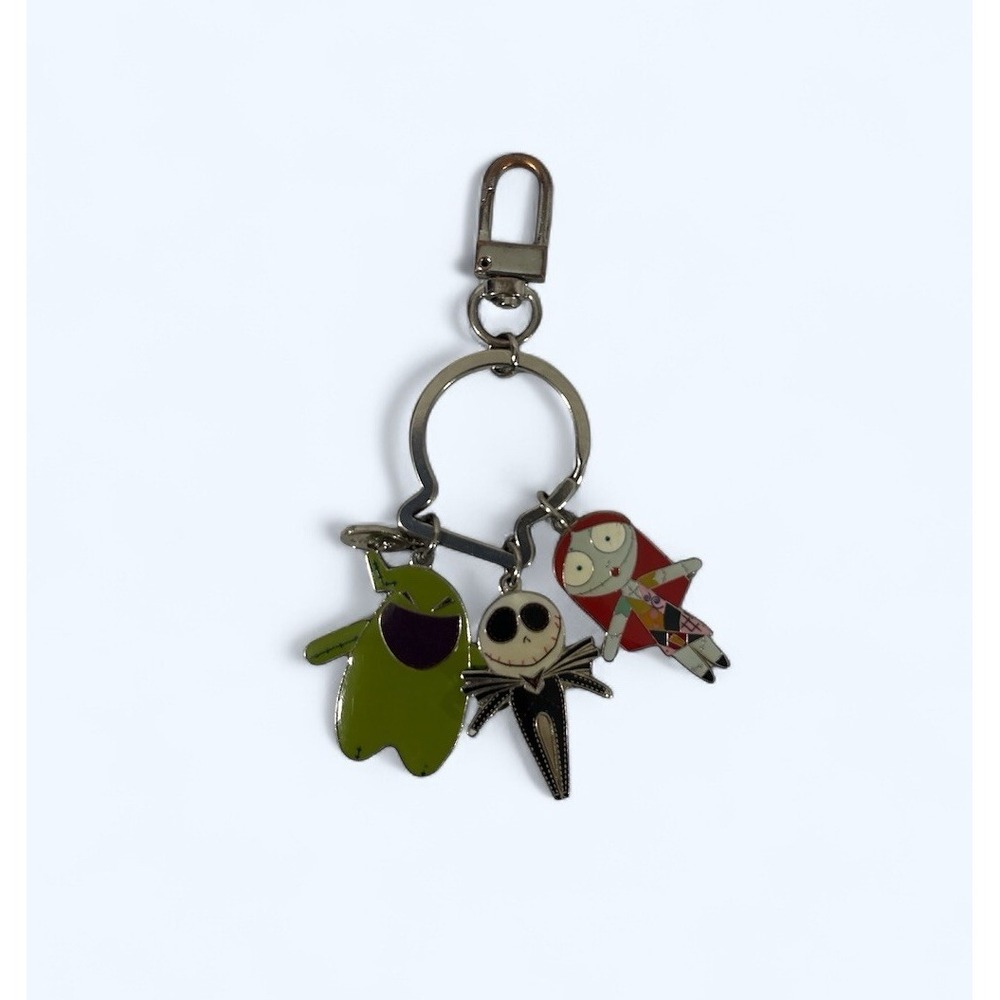 Rare Nightmare Before‎ Christmas Metal Keychain-Jack Sally Oogie Boogie
